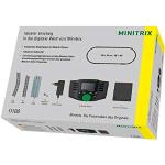 Minitrix Modelleisenbahn 11100 - Digital-Startpackung, Spur N, Startset mit Schienen und Mobile Station, 10 x 2 x 3 cm