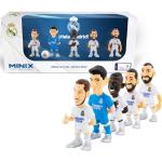 BANDAI Minix Puppen, Real Madrid, CF: Carvajal, Courtois, Benzema, Vinicius JR, Hazard, ideal für Kuchen oder Fans, 7 cm, 5 Stück