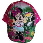 Pinke Motiv Minnie Mouse Basecaps für Kinder & Baseball-Caps für Kinder mit Maus-Motiv für Mädchen 