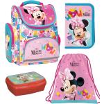 Bunte Minnie Mouse Entenhausen Minnie Maus Mädchentaschen mit Maus-Motiv zum Schulanfang 