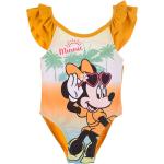 Reduzierte Orange Minnie Mouse Entenhausen Minnie Maus Kinderbadeanzüge mit Volants für Mädchen Größe 92 