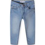 Reduzierte Hellblaue Minoti 5-Pocket Jeans für Kinder mit Reißverschluss aus Denim für Jungen Größe 98 