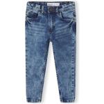 Reduzierte Blaue Minoti Skinny Jeans für Kinder mit Reißverschluss aus Baumwolle für Jungen Größe 122 