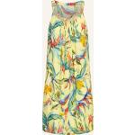 Neongrüne Blumenmuster Elegante Mint & Mia Sommerkleider aus Viskose für Damen Größe S für den für den Sommer 