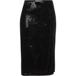 Schwarze Damenröcke mit Pailletten aus Polyester Größe XS 