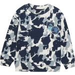 Reduzierte Schwarze Camouflage Minymo Rundhals-Ausschnitt Kindersweatshirts aus Baumwolle für Jungen Größe 104 