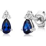 Blaue Miore Diamant Ohrringe mit Diamant für Damen zum Muttertag 