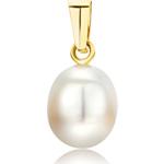 Goldene Miore Perlenanhänger Glänzende aus Gold 14 Karat mit Echte Perle für Damen 