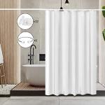 Reduzierte Weiße Textil-Duschvorhänge aus Textil maschinenwaschbar 180x180 