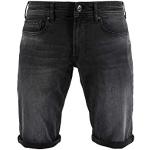 Schwarze Miracle of Denim Thomas Jeans-Shorts aus Denim für Herren für den für den Sommer 