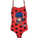 Rote Gepunktete Miraculous – Geschichten von Ladybug und Cat Noir Kinderbadeanzüge für Mädchen Größe 146 