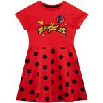 Rote Gepunktete Miraculous – Geschichten von Ladybug und Cat Noir Kinderkleider mit Insekten-Motiv für Mädchen Größe 104 