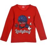 Rote Motiv Langärmelige Miraculous – Geschichten von Ladybug und Cat Noir Pailletten Shirts für Kinder mit Glitzer für Mädchen Größe 110 