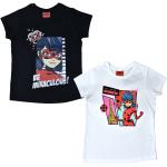 Kurzärmelige Miraculous – Geschichten von Ladybug und Cat Noir Kinder T-Shirts aus Baumwolle maschinenwaschbar für Mädchen 