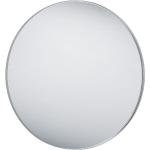 Silberne Runde Badspiegel & Badezimmerspiegel 110 cm mit Rahmen 