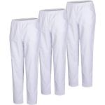 Weiße OP-Hosen aus Popeline für Herren Größe 3 XL 3-teilig 