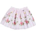 Rosa Blumenmuster Miss Blumarine Kinderröcke mit Reißverschluss aus Polyamid Handwäsche für Mädchen für den für den Winter 