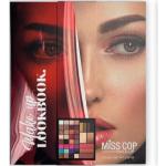 MISS COP - LookBook Palette – 42 Lidschatten – 01 Schwarz – Komplettset – Lidschatten – Rouge – Highlighter – Augenbrauen – 76 g