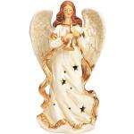 Goldene Schutzengel mit Engel-Motiv aus Porzellan 