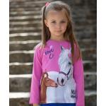 Reduzierte Bunte Langärmelige Miss Melody Printed Shirts für Kinder & Druck-Shirts für Kinder aus Jersey für Mädchen 