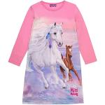 Pinke Miss Melody Kindernachthemden & Kindernachtkleider für Mädchen Größe 128 