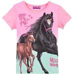 Reduzierte Rosa Miss Melody Kinder T-Shirts für Mädchen Größe 128 