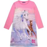 Reduzierte Rosa Miss Melody Kindershirtkleider ohne Verschluss aus Jersey Größe 152 