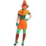 Miss Pumpkin Kürbis Kostüm für Damen - grün/orange