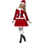 Reduzierte Rote Smiffys Weihnachtsmannkostüme & Nikolauskostüme aus Polyester für Damen Größe M 