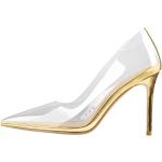 Goldene Spitze High Heels & Stiletto-Pumps durchsichtig für Damen Größe 43 