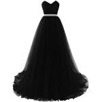 Reduzierte Schwarze Vintage Maxi Schulterfreie Lange Abendkleider mit Pailletten für Damen zum Abschlussball 