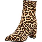 Animal-Print Spitze High Heel Stiefeletten & High Heel Boots für Damen Größe 45 
