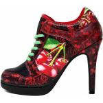 Bunte Missy Rockz Vegane Runde High Heel Stiefeletten & High Heel Boots für Damen Größe 44 mit Absatzhöhe 7cm bis 9cm 
