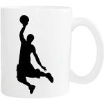 Mister Merchandise Kaffetasse Becher Basketball Slamdunk Slam Dunk Dunking Teestasse Weiß