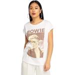 Reduzierte Weiße Mister Tee David Bowie Damenfanshirts Größe S 