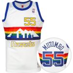 Mitchell and Ness NBA Denver Nuggets Dikembe Mutombo, Gr. S, Herren, weiß / blau
