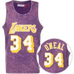 Mitchell and Ness NBA Los Angeles Lakers Shaquille O'Neal Acid Wash, Gr. M, Herren, lila / gelb
