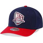 Mitchell & Ness Brooklyn Nets Team Two Tone Red Line Solid Flex Snapback Cap