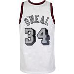Mitchell & Ness Cracked Swingman Los Angeles Lakers Shaquille O'Neal 1996 Trikot (White, L)
