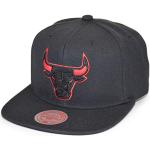 Reduzierte Schwarze Mitchell & Ness Chicago Bulls NBA Snapback-Caps aus Wolle für Herren Einheitsgröße 