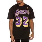 Mitchell & Ness NBA Los Angeles Lakers Name & Number T-Shirt - Magic Johnson, Black, L