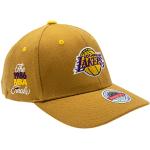 Braune Mitchell & Ness Los Angeles Lakers NBA Herrenschirmmützen aus Acryl Handwäsche Einheitsgröße 