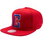 Rote Bestickte Mitchell & Ness Los Angeles Clippers NBA Snapback-Caps aus Acryl für Herren Einheitsgröße 