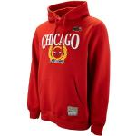 Reduzierte Rote Bestickte Mitchell & Ness Chicago Bulls NBA Herrenhoodies & Herrenkapuzenpullover aus Baumwolle Größe XL 