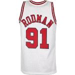 Mitchell & Ness Swingman Dennis Rodman Chicago Bulls 97/98 Trikot (L, White)