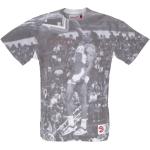 Graue Streetwear Mitchell & Ness Atlanta Hawks T-Shirts für Herren Größe M 