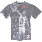 Graue Streetwear Mitchell & Ness NBA T-Shirts für Herren Größe XL 