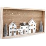 Bunte Nachhaltige Lichthäuser & Weihnachtsdörfer aus Holz 