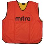 Mitre Fußball Pro Reversible Trainingsleibchen, Red/Yellow, Mens
