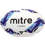 Mitre Sabre Rugbyball, extra starkes Innenfutter, volles Gewicht, sehr beliebt, weiß, blau, türkis, Ballgröße 3
